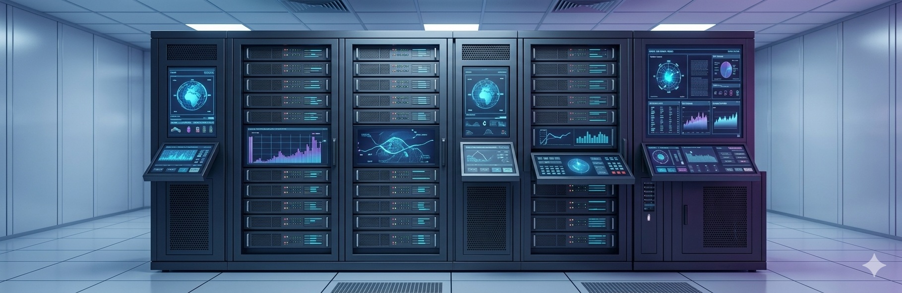 Futuristic Server Room Data Center
